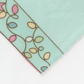 Festive Holiday Pastel Black Ballerina Teddy Bears フリースブランケット (角)