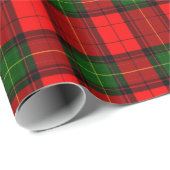 Festive Holiday Red and Green Scottish Plaid ラッピングペーパー (ロールコーナー)