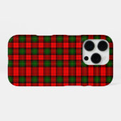 Festive Holiday Red and Green Scottish Plaid iPhoneケース (裏面横)