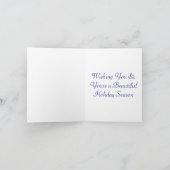 Festive Holiday Snowman holiday card シーズンカード (内部)