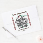 Festive Holiday Sticker for Christmas Cheer スクエアシール (封筒)