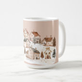 Festive: Holiday Village in the Snow コーヒーマグカップ (正面右)