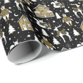 Festive Holiday Wrap with Cozy Winter Design ラッピングペーパー (ロールコーナー)
