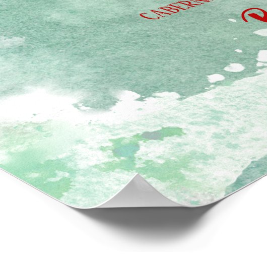 Festive Holidays Bar Menu Winter themed ポスター (角)