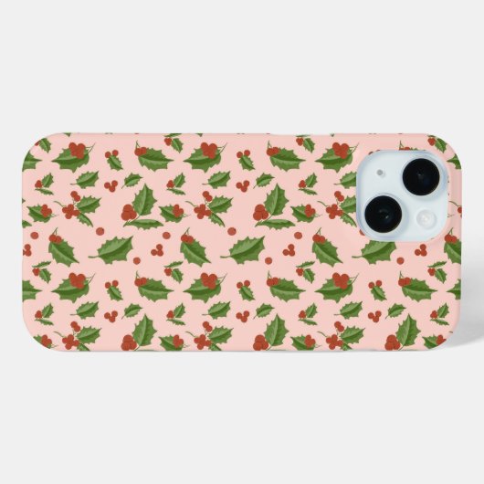 Festive Holly Berry Phone Case Case-Mate iPhoneケース (裏面 (横))