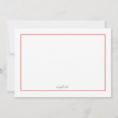 Festive Holly Customizable Stationery (裏面)