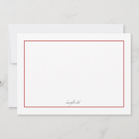 Festive Holly Customizable Stationery (裏面)