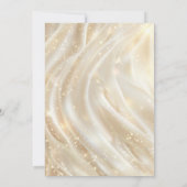 Festive Holly Gold Border Christmas Party 招待状 (裏面)