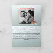 Festive Houses Folded Christmas Holiday Card サンキューカード (内部)