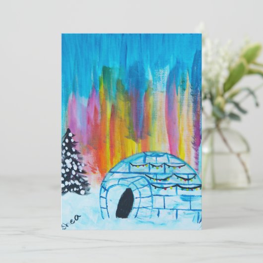 Festive Igloo シーズンカード (スタンド正面)