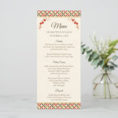 Festive Japanese Blossom Wedding Menu メニュー (スタンド正面)