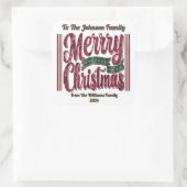 Festive Joy: Celebrate Christmas! スクエアシール (バッグ)