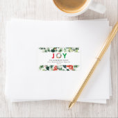 Festive Joy Elegant Return Address Label ラベル (インサイチュ)