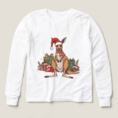 Festive Kangaroo Christmas - Cute Holiday Animal  (デザイン正面)