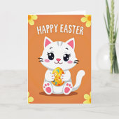 Festive Kitty Happy Egg Card カード (正面)
