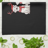 Festive Kuvasz � Christmas Pattern Classic T-Shirt キッチンタオル (折り畳み)