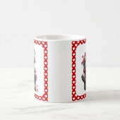 Festive Love Messenger Gnome "Heart and Presents"  コーヒーマグカップ (中央)