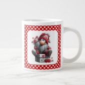 Festive Love Messenger Gnome "Heart and Presents" ジャンボコーヒーマグカップ (右)