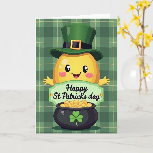 Festive Luck St Patricks Day Card カード (黄色い花)