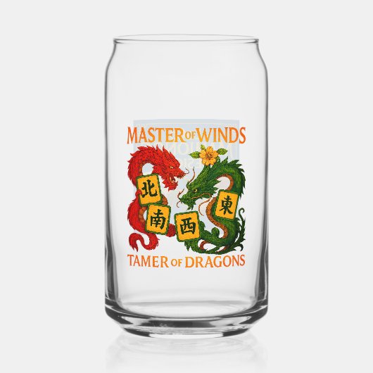 Festive Mahjong Pint Glasses  ガラス缶 (裏面)