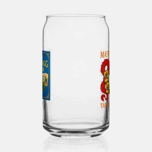 Festive Mahjong Pint Glasses  ガラス缶 (左)