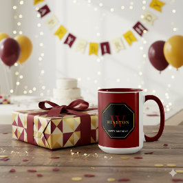 Festive Maroon Combo Mug for Birthday Celebrations マグカップ