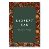 Festive Maroon Floral Wallpaper テーブルナンバー (裏面)