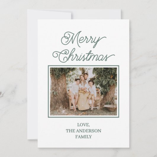 Festive Merry And Bright Christmas  シーズンカード (正面)