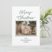 Festive Merry And Bright Christmas  シーズンカード (スタンド正面)