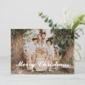 Festive Merry And Bright Christmas シーズンカード (スタンド正面)