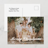 Festive Merry And Bright Christmas  ポストカード (正面/裏面)