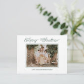 Festive Merry And Bright Christmas  ポストカード (スタンド正面)