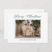 Festive Merry And Bright Christmas  ポストカード (正面/裏面)