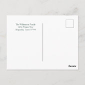 Festive Merry And Bright Christmas  ポストカード (裏面)