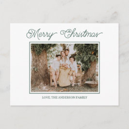Festive Merry And Bright Christmas  ポストカード