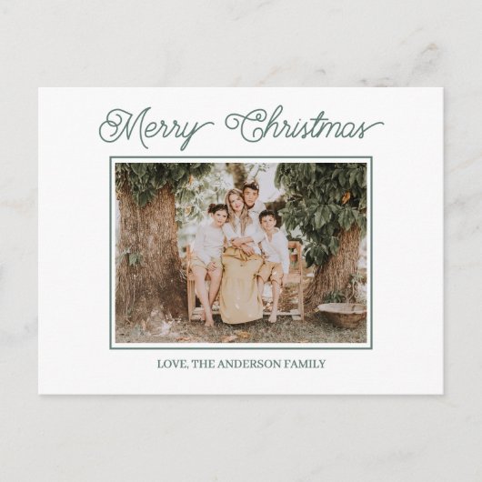 Festive Merry And Bright Christmas  ポストカード (正面)