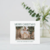 Festive Merry And Bright Christmas  ポストカード (スタンド正面)