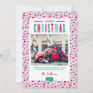 Festive Merry Christmas 4 Photo シーズンカード