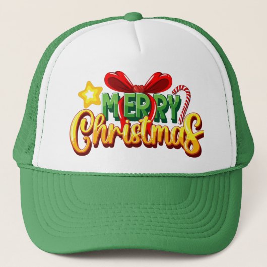 Festive "Merry Christmas"cap キャップ (正面)