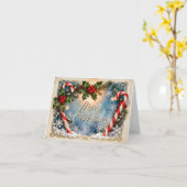 Festive Merry Christmas Card with Shine カード (黄色い花)