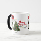 Festive Merry Christmas Color Morphing Mug  モーフィングマグカップ (正面左)