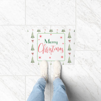 Festive Merry Christmas Door Mat ドアマット