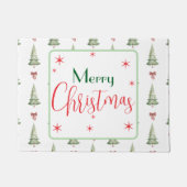 Festive Merry Christmas Door Mat ドアマット (正面)