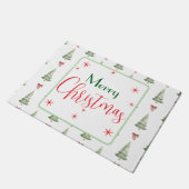 Festive Merry Christmas Door Mat ドアマット (アングル)