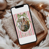 Festive Merry Christmas Family Photo Holiday Card シーズンカード