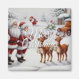 Festive "Merry Christmas" Holiday Cheer Magnet マグネット