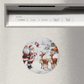 Festive "Merry Christmas" Holiday Cheer Magnet マグネット (インサイチュ (食洗機))