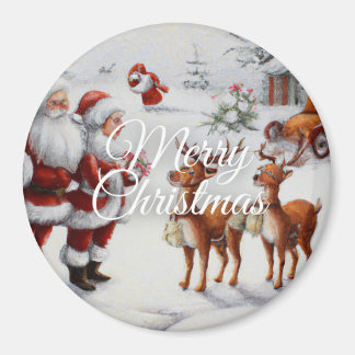 Festive "Merry Christmas" Holiday Cheer Magnet マグネット