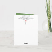 Festive Merry Christmas Owls Greeting Card シーズンカード (裏面)