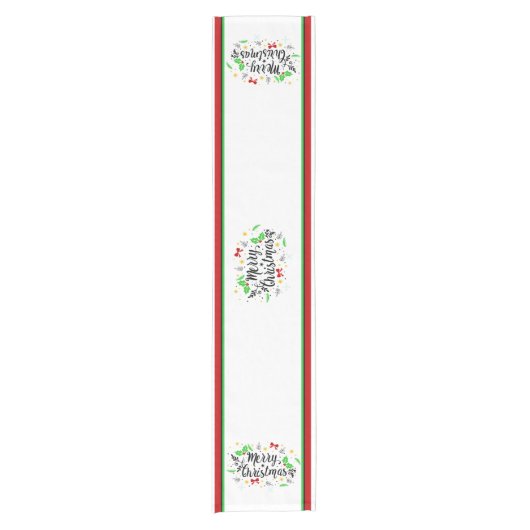 Festive Merry Christmas   Short Table Runner ショートテーブルランナー (正面)
